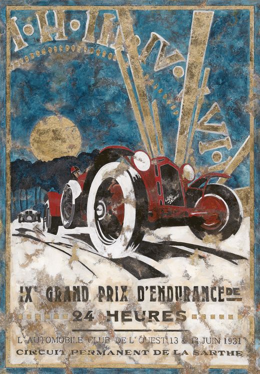 Le Mans Plakat Serie 1931 IXémes Grand Prix d´Endurance de 24 Heures